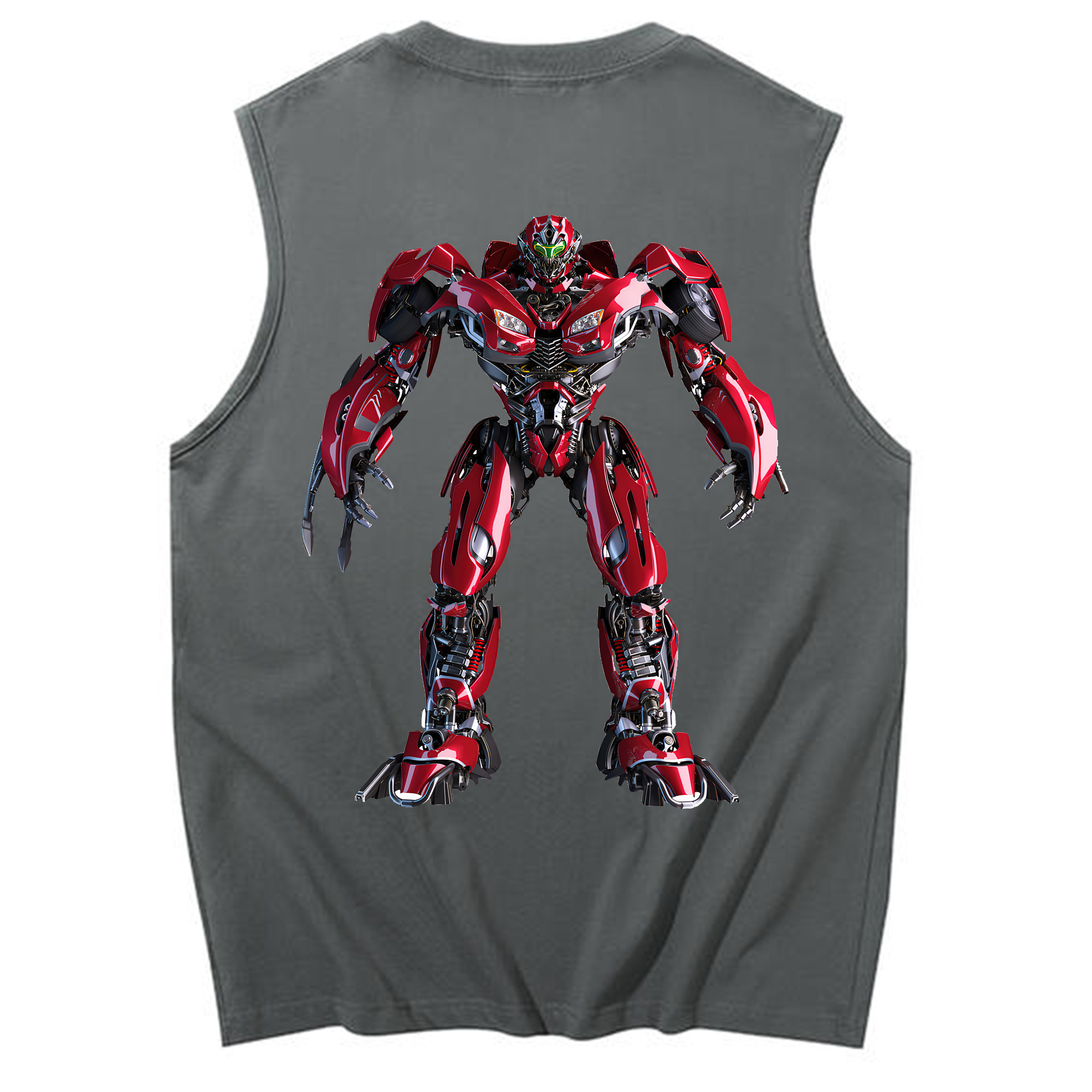 （画像用） Transformers トランスフォーマー コットン100％タンクトップ（背面プリント）